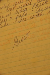 Mom's handwritten recipe Mom's handwritten recipe