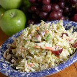 Cole Slaw with Grapes and Almonds