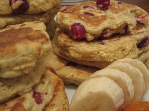 Cranberry Ricotta Pancakes