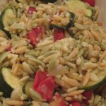 Lemon Orzo with Zucchini and Tomatoes