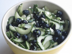 Blueberry Cucumber Feta Salad