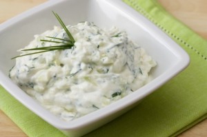 Zucchini Mint Dip w/Beanfields Bean & Rice Chips