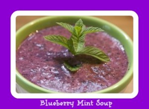 Blueberry Mint Soup