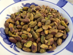 crushed pistachios