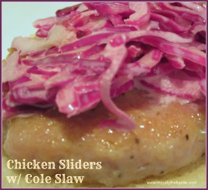 Chicken Sliders w/ Cole Slaw