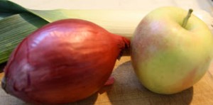 Chesnut, Celery and Apple Soup