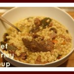 Beef, Barley & Mushroom Soup