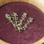 Blackberry and Grape Soup with Lemon Thyme