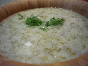 Seriously Soupy – Chilled Cucumber Soup w/Dill