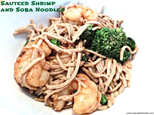 Sauteéd Shrimp and Soba Noodles