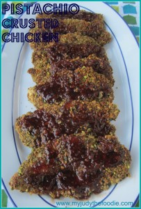 Pistachio Crusted Chicken w/ Raspberry Sauce