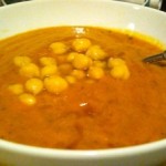 Tomato, Pumpkin and Chickpea Soup