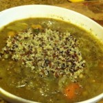 Vegetable Lentil and Quinoa Soup