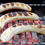 Summer BBQ: Grilled Peaches, Grilled Bananas, Grilled Kale 