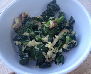 Kale Salad with Dates, Almonds & Citrus Dressing