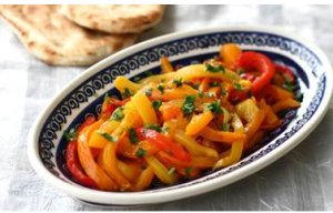 Grilled Bell Pepper Salad