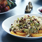 Quinoa with Pomegranates and Pistachios