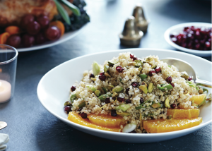 Quinoa with Pomegranate and Pistachio