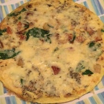 Spanish Tortilla with Spinach and Manchego Cheese