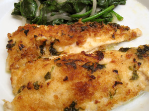 Flounder in Lemon Butter Sauce