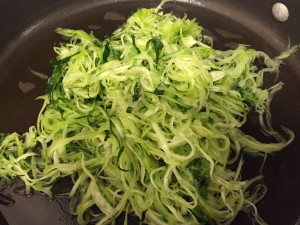 Zucchini Noodles with Garlic and Olive Oil