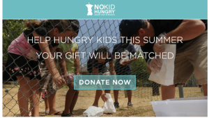 Help Hungry Kids This Summer- YOUR GIFT WILL BE MATCHED