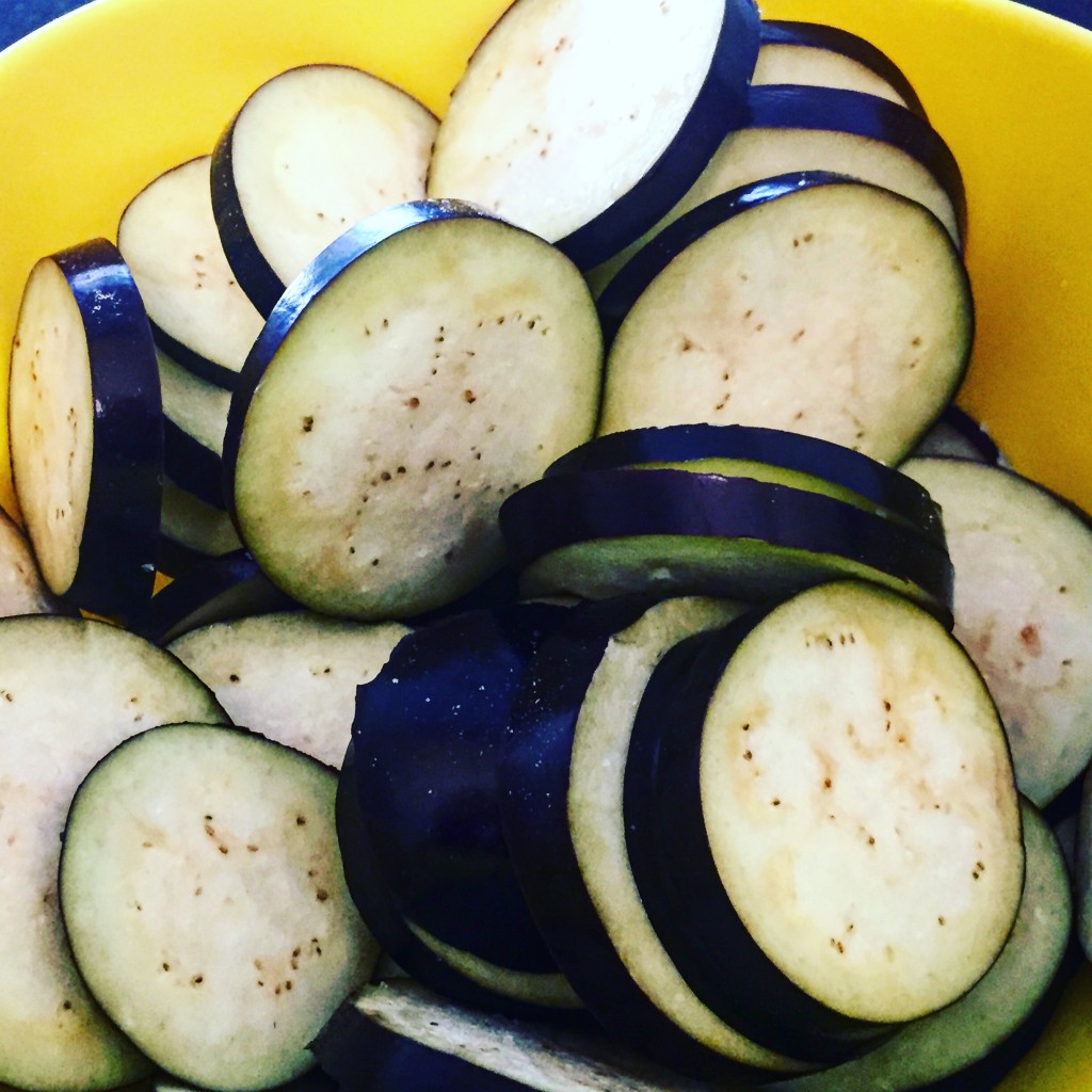 eggplant slices