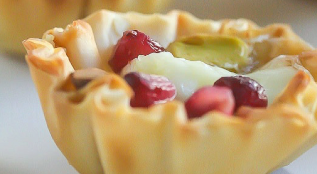 Pomegranate Phyllo Cups