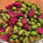 Dry-Roasted Edamame with Cranberry Mix