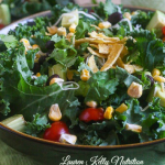 Chopped Mexican Kale Salad with Creamy Avocado Dressing