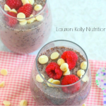 White Chocolate Raspberry Chia Pudding