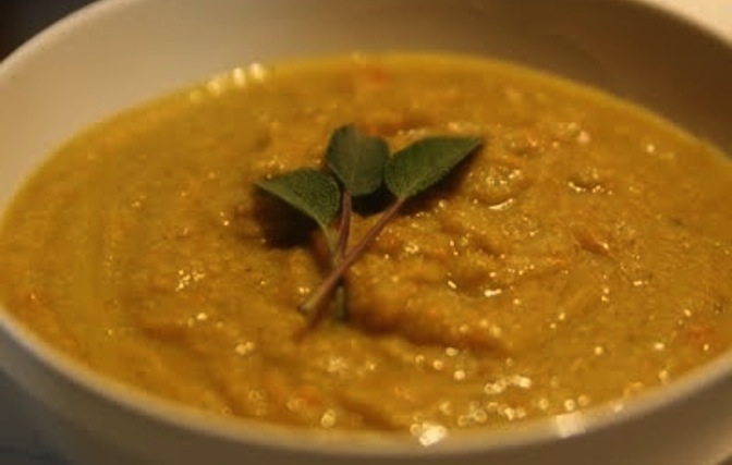 Pesto-Caulflower-Carrot-Soup