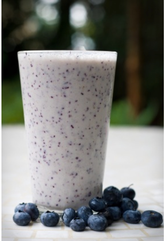blueberry flaxseed smoothie