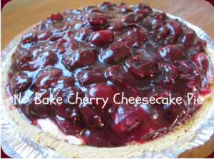 Father’s Day : No Bake Cherry Cheesecake Pie