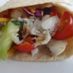 Fish Tacos w/Tomato and Cucumber Salsa